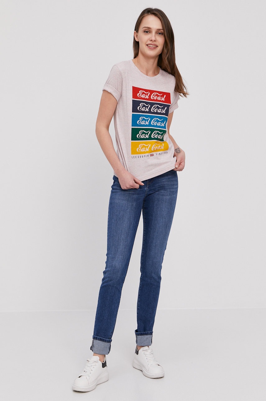 

Футболка Lee Cooper колір рожевий
