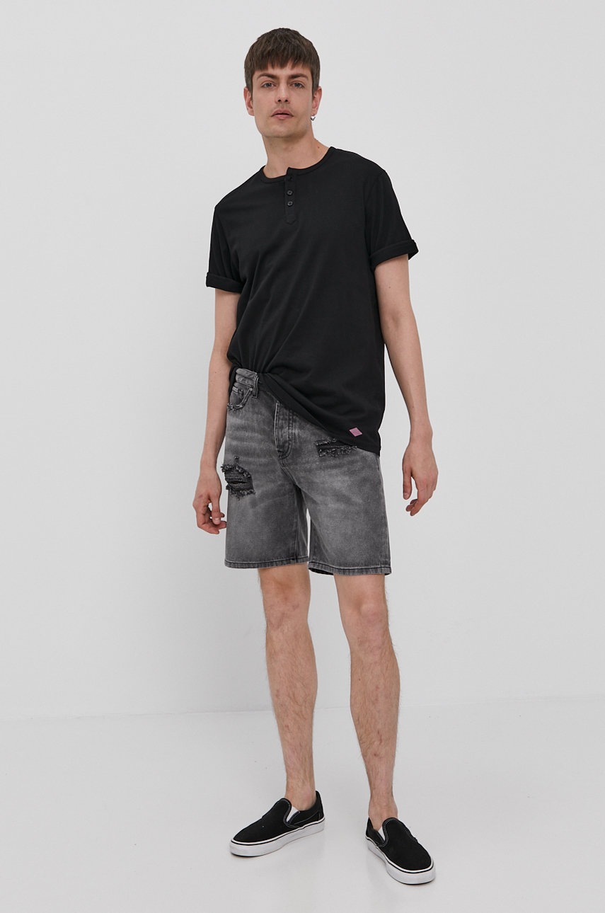 

Футболка Lee Cooper чоловіча колір чорний гладкий