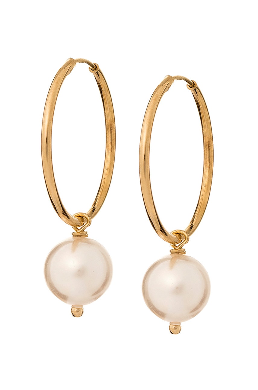 ANIA KRUK - Kolczyki ze srebra pokrytego złotem Ariel