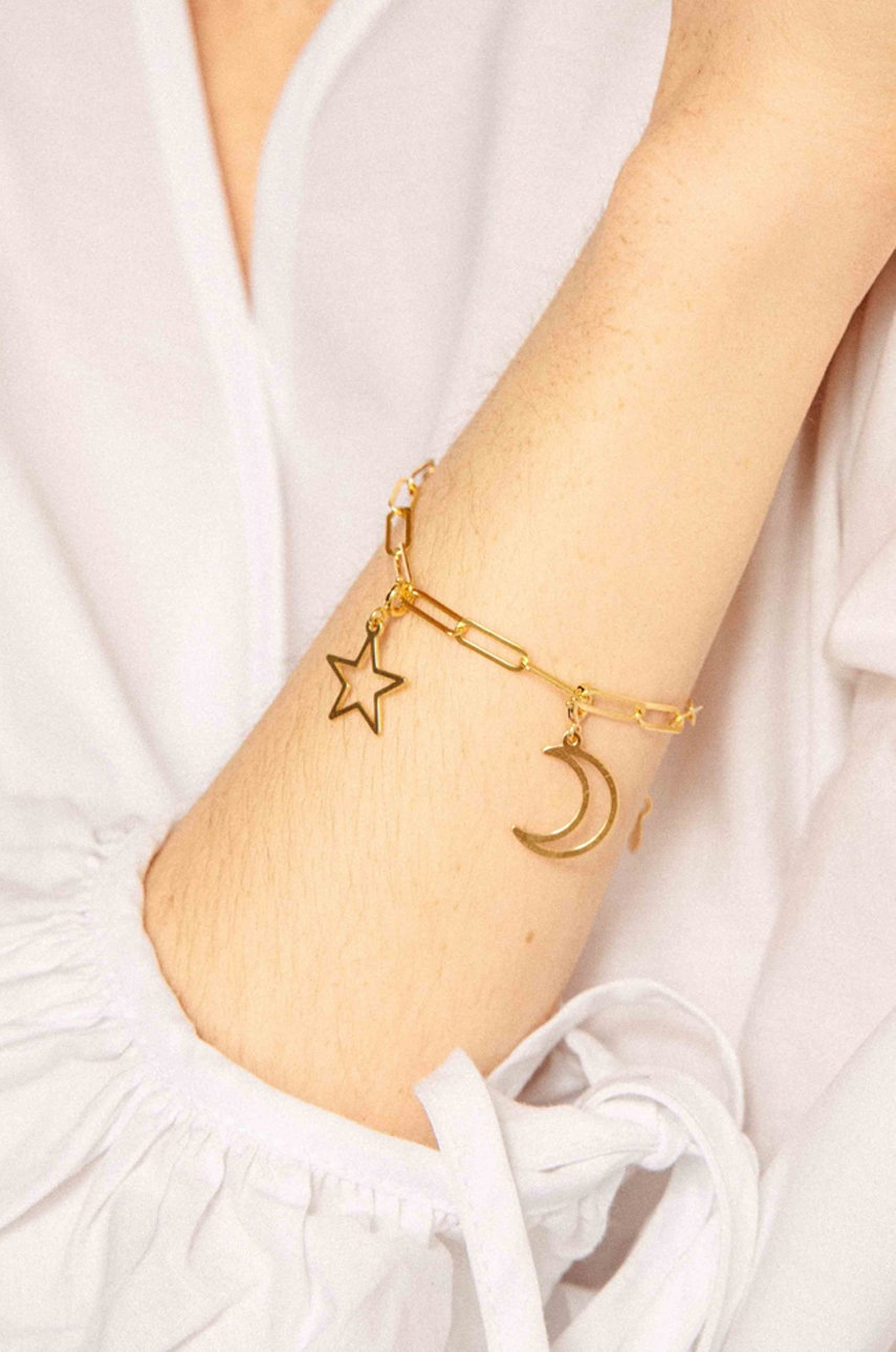 Ania Kruk - Βραχιόλι από επιχρυσωμένο ασήμι Mix It φωτογραφία