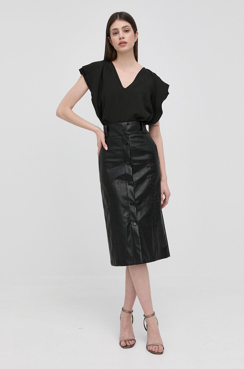 Silvian Heach bluza femei, culoarea negru, neted 2022 ❤️ Pret Super answear imagine noua 2022