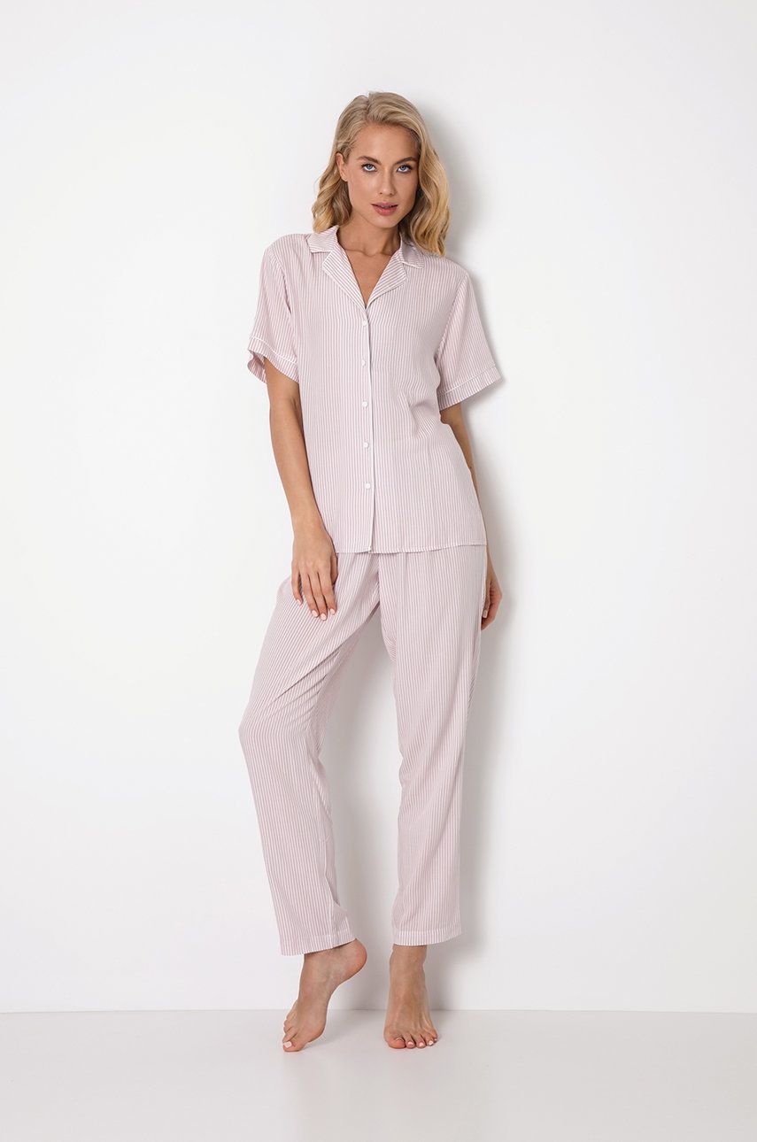 Aruelle pijama femei, culoarea roz answear.ro imagine noua