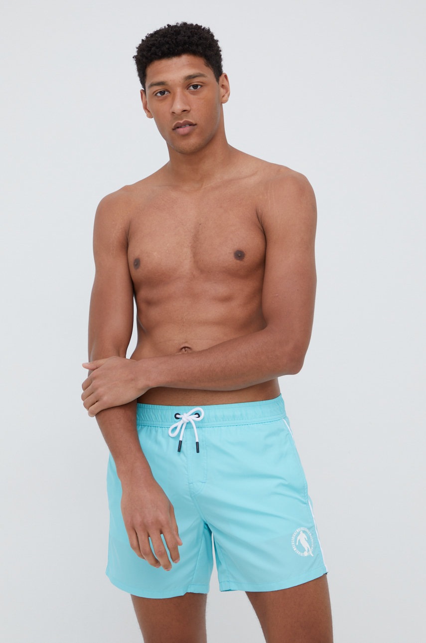 

Купальные шорты Bikkembergs цвет бирюзовый