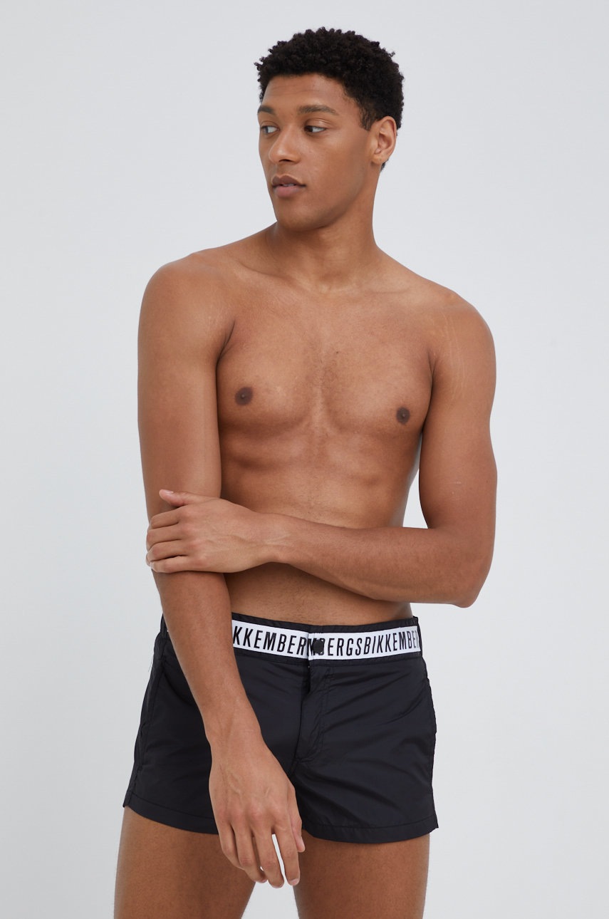 

Плувни шорти Bikkembergs в черно, Черен