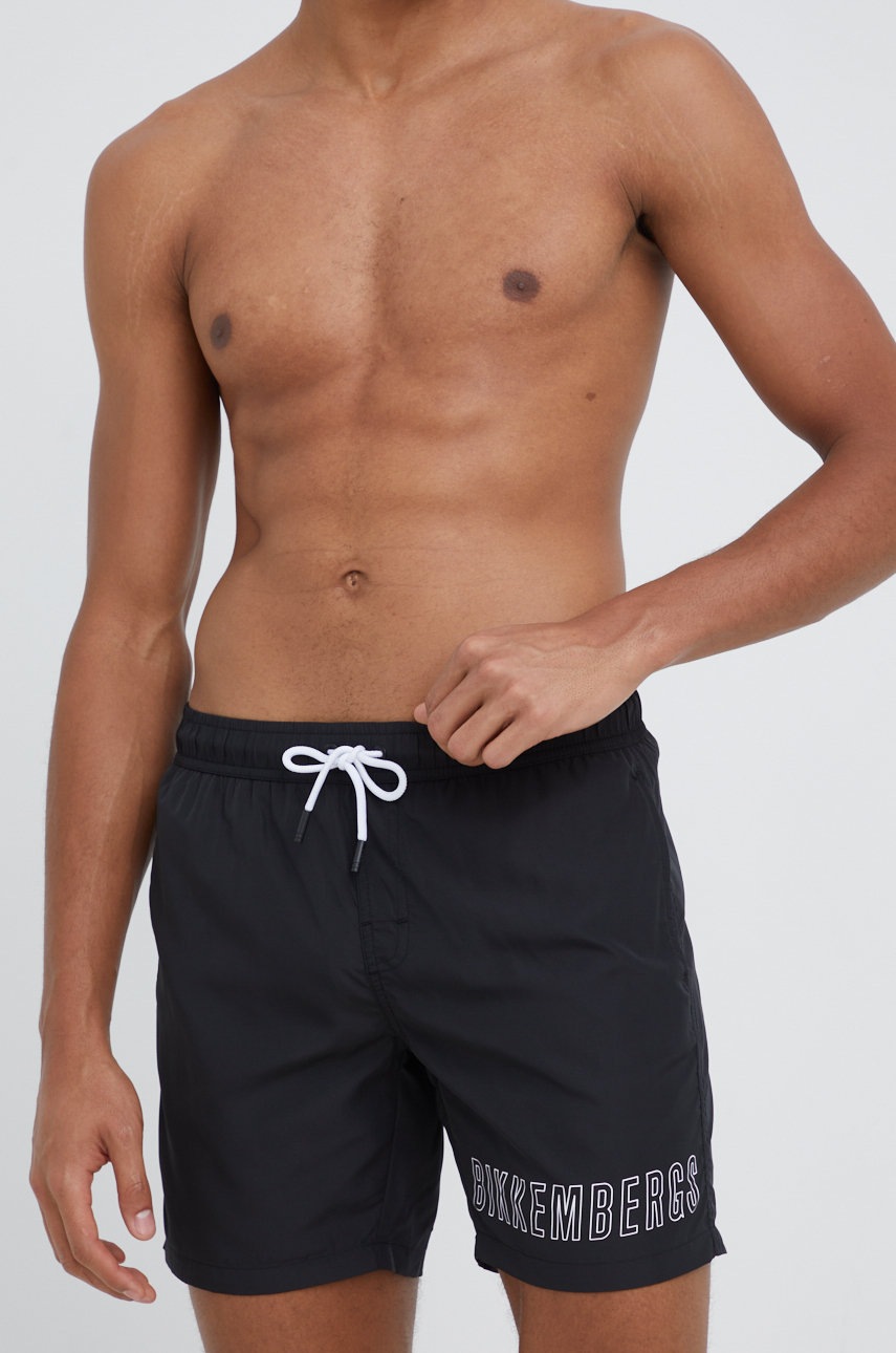 

Плувни шорти Bikkembergs в черно, Черен