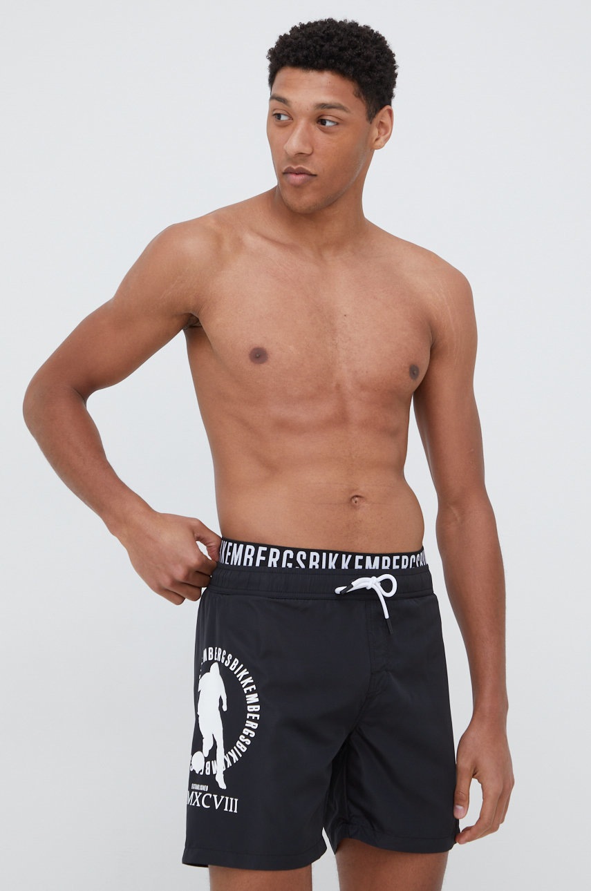 

Плувни шорти Bikkembergs в черно, Черен