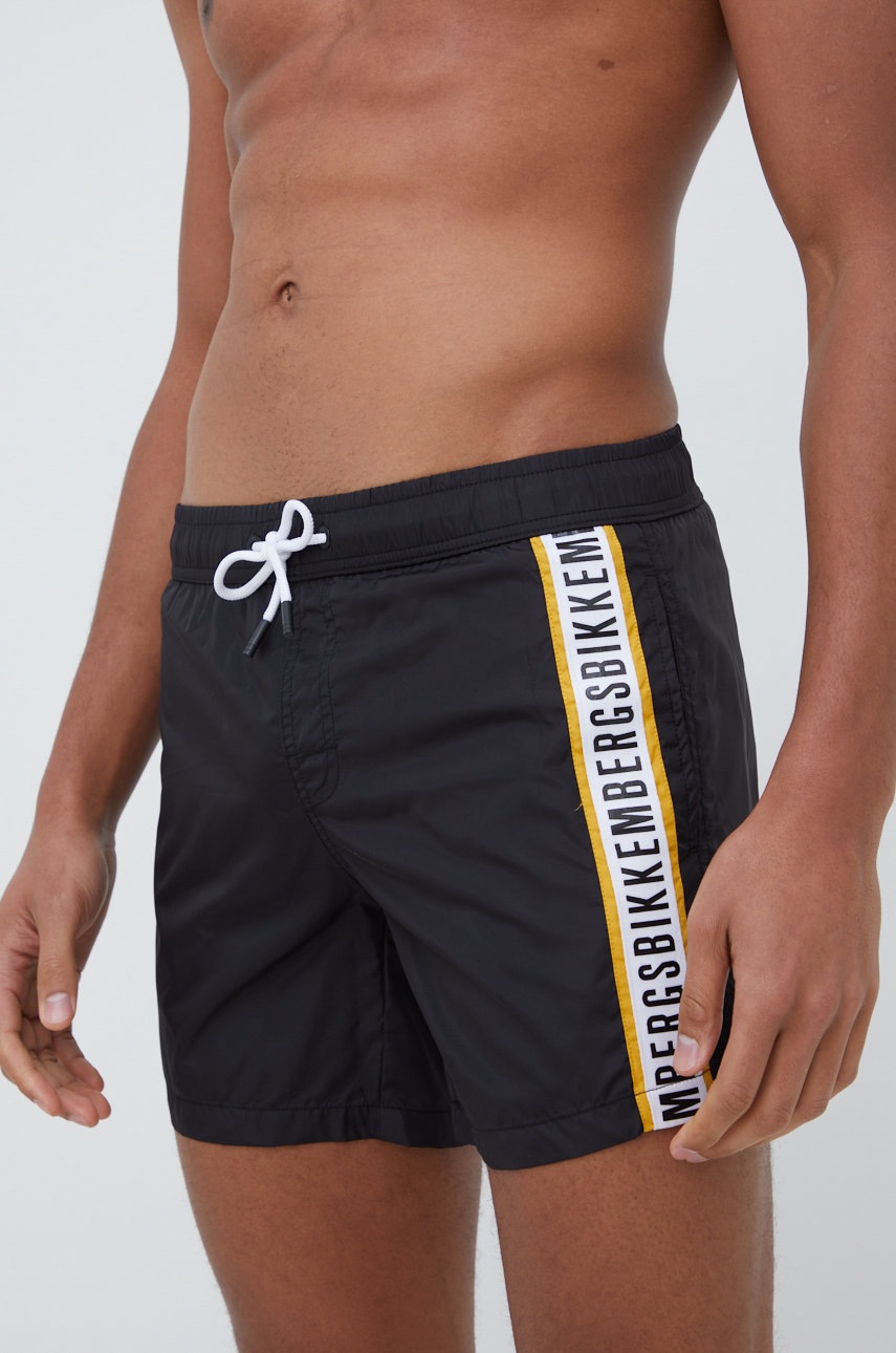 

Плувни шорти Bikkembergs в черно, Черен