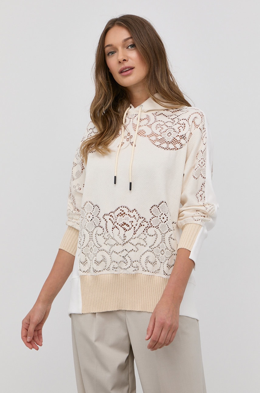 Beatrice b bluza femei, culoarea bej, modelator