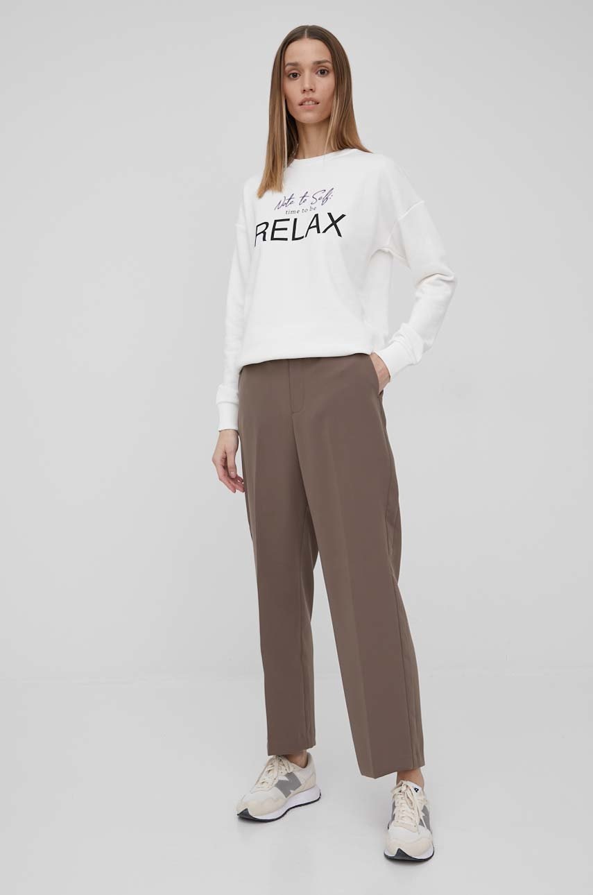 

Кофта Cross Jeans жіноча колір білий з аплікацією