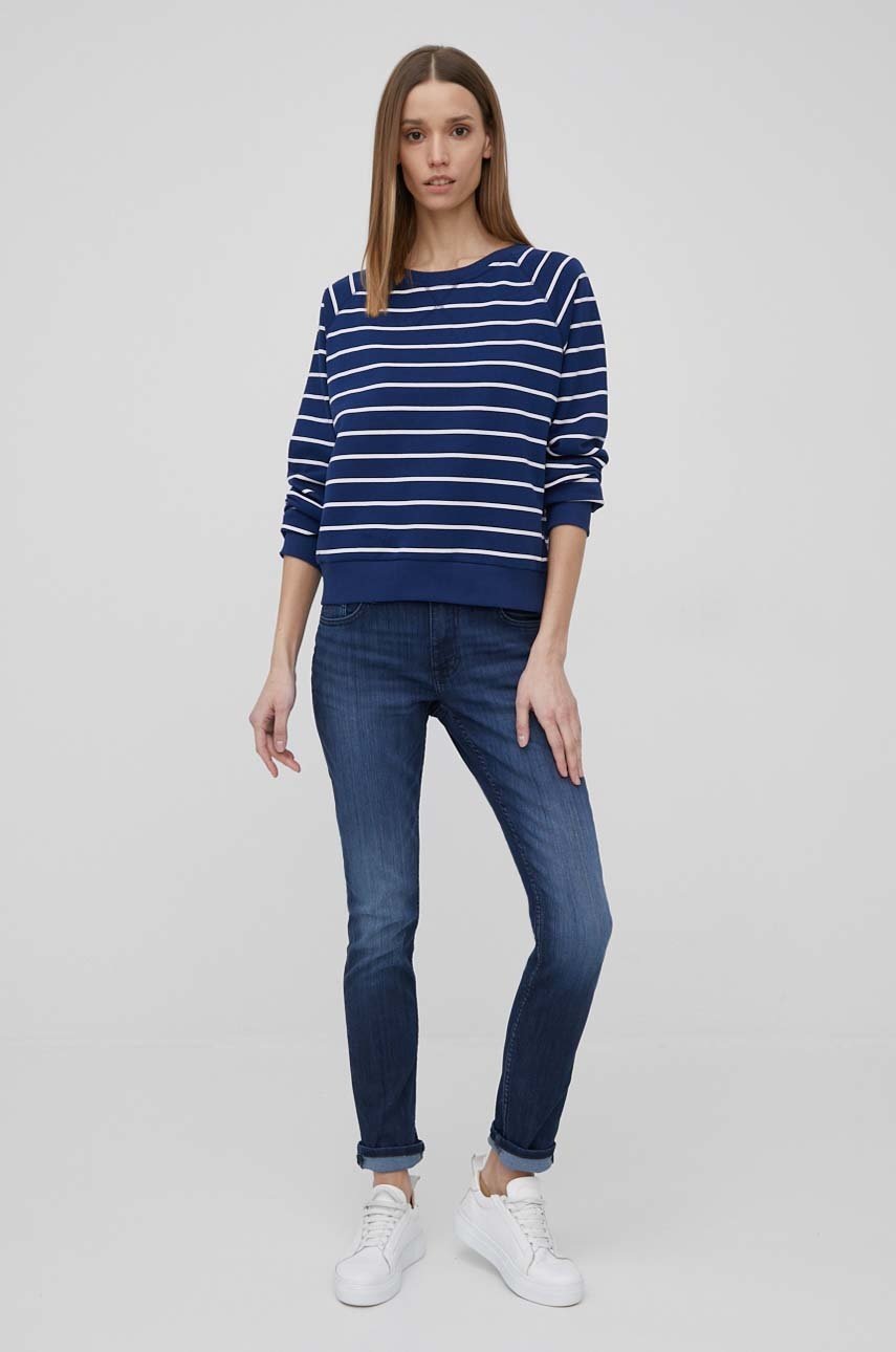 

Кофта Cross Jeans женская цвет синий узор