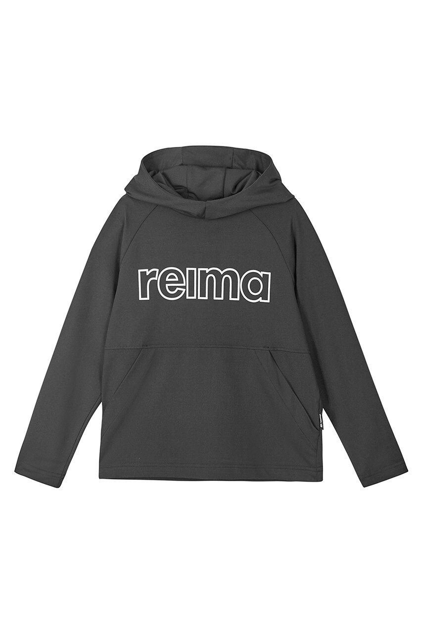 Reima bluza copii culoarea negru, cu imprimeu