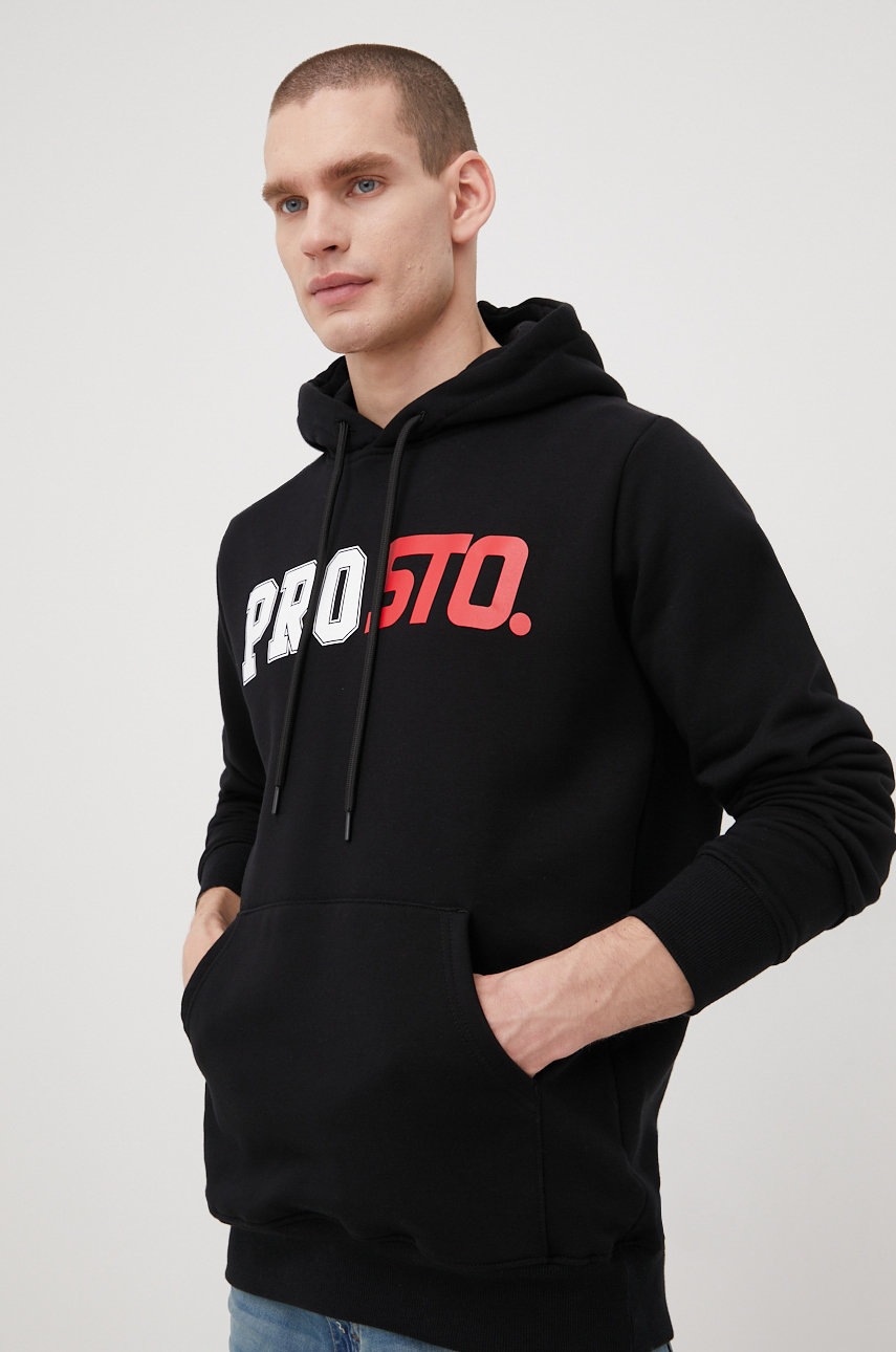 

Кофта Prosto чоловіча колір чорний з принтом
