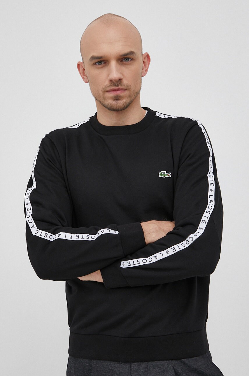 

Суичър Lacoste мъжки в черно, Черен