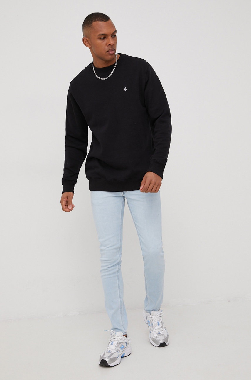 

Кофта Volcom мужская цвет чёрный однотонная