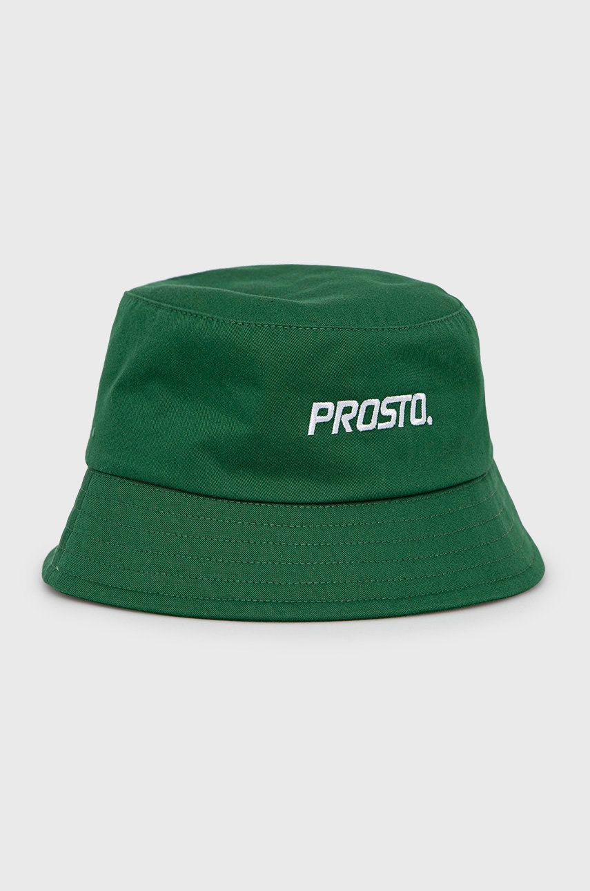 Prosto kapelusz bawełniany BETTER kolor zielony bawełniany