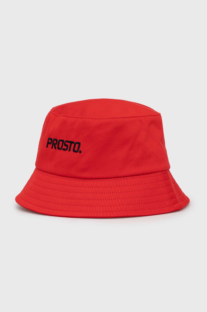 Prosto kapelusz bawełniany BETTER kolor czerwony bawełniany