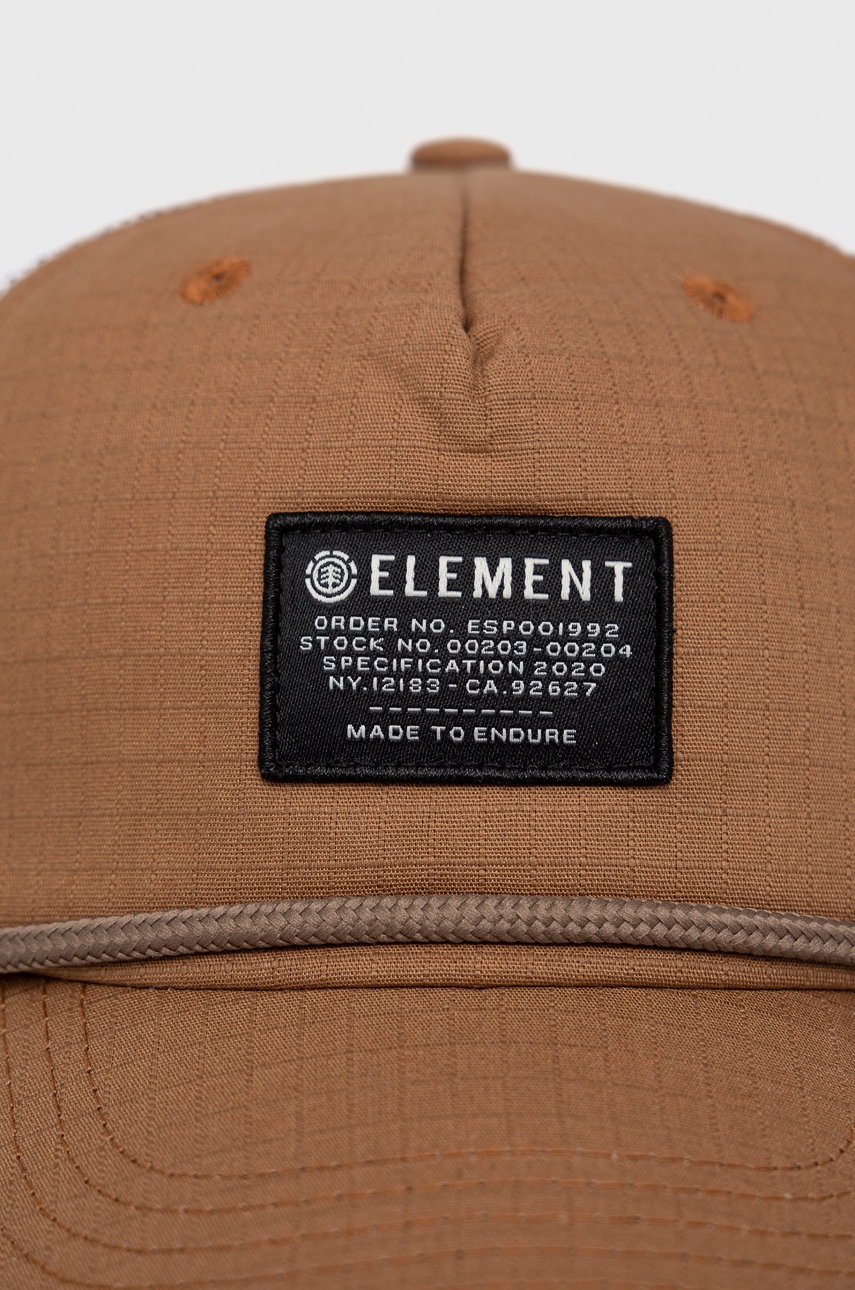 

Кепка Element цвет коричневый с аппликацией