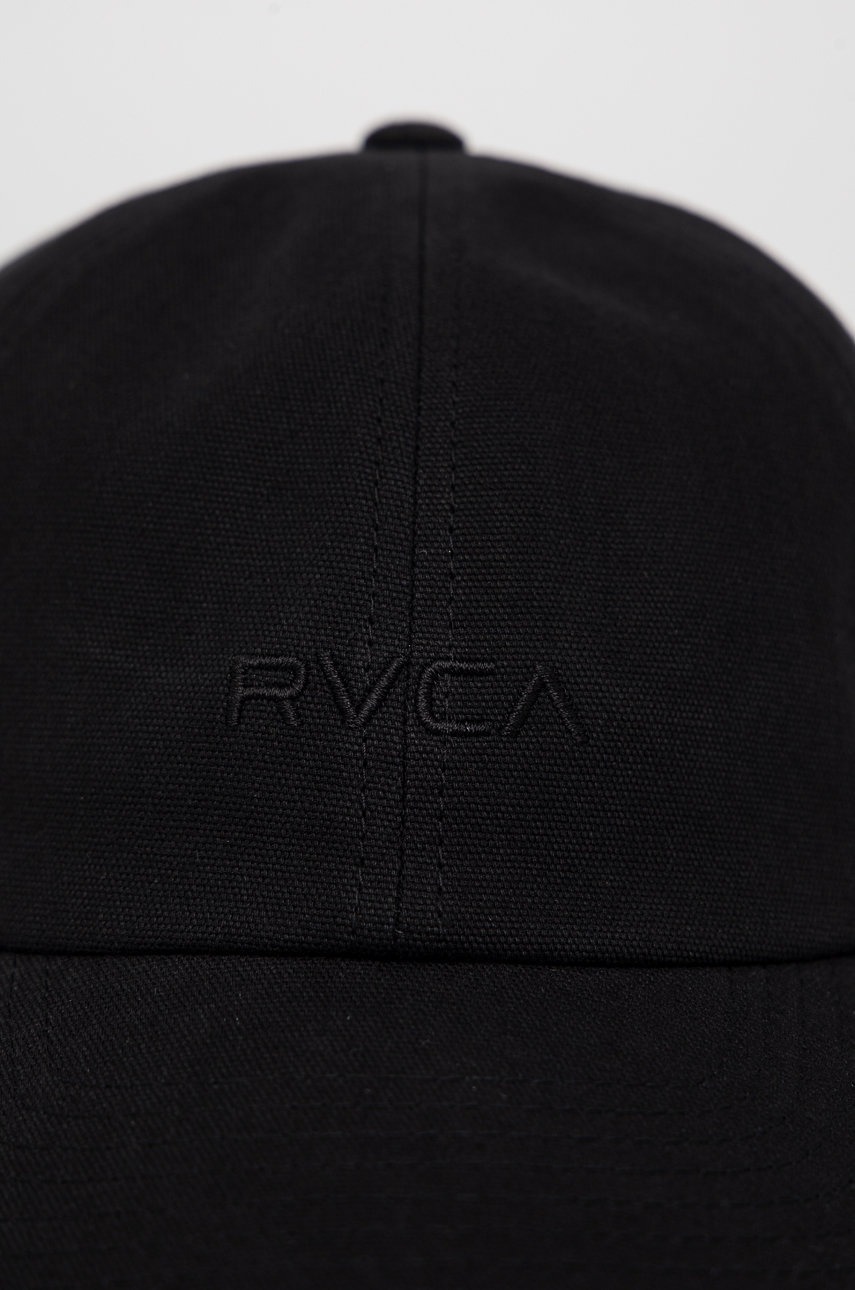 

Кепка RVCA колір чорний однотонна