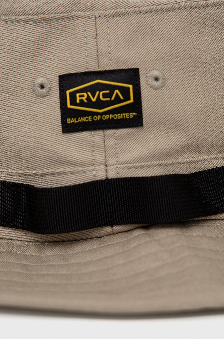 

Шляпа из хлопка RVCA цвет бежевый хлопковый