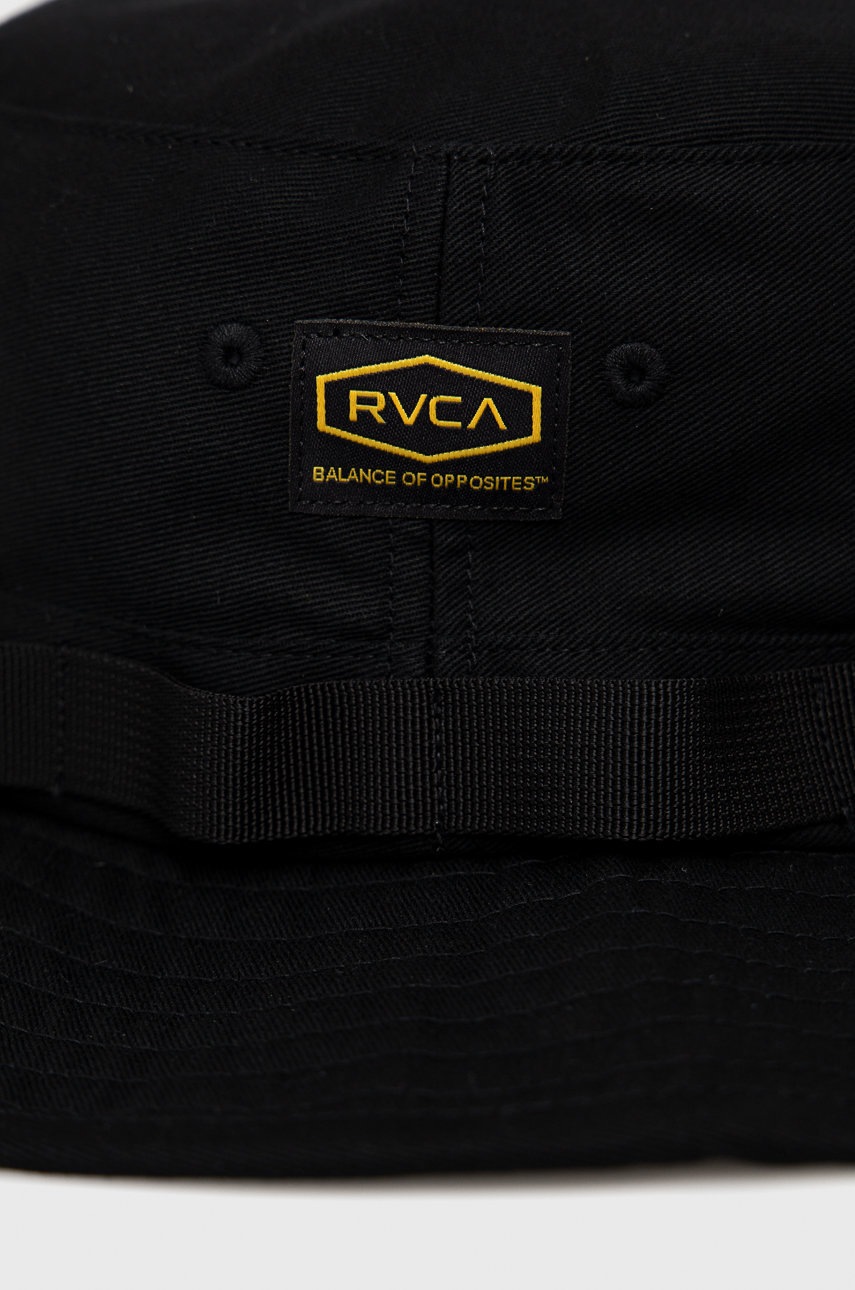 

Шляпа из хлопка RVCA цвет чёрный хлопковый