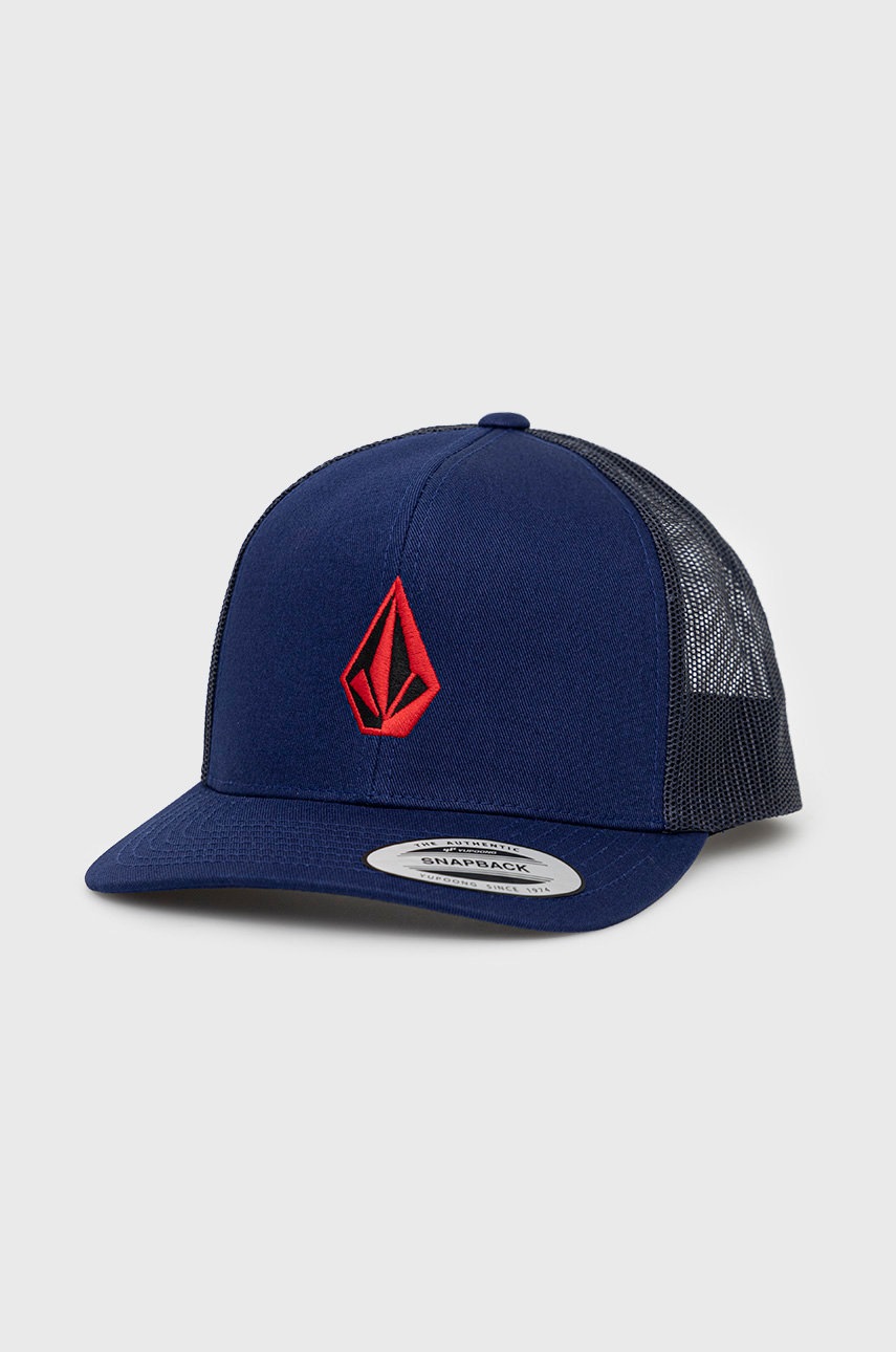 

Шапка Volcom в тъмносиньо с апликация, Тъмносин