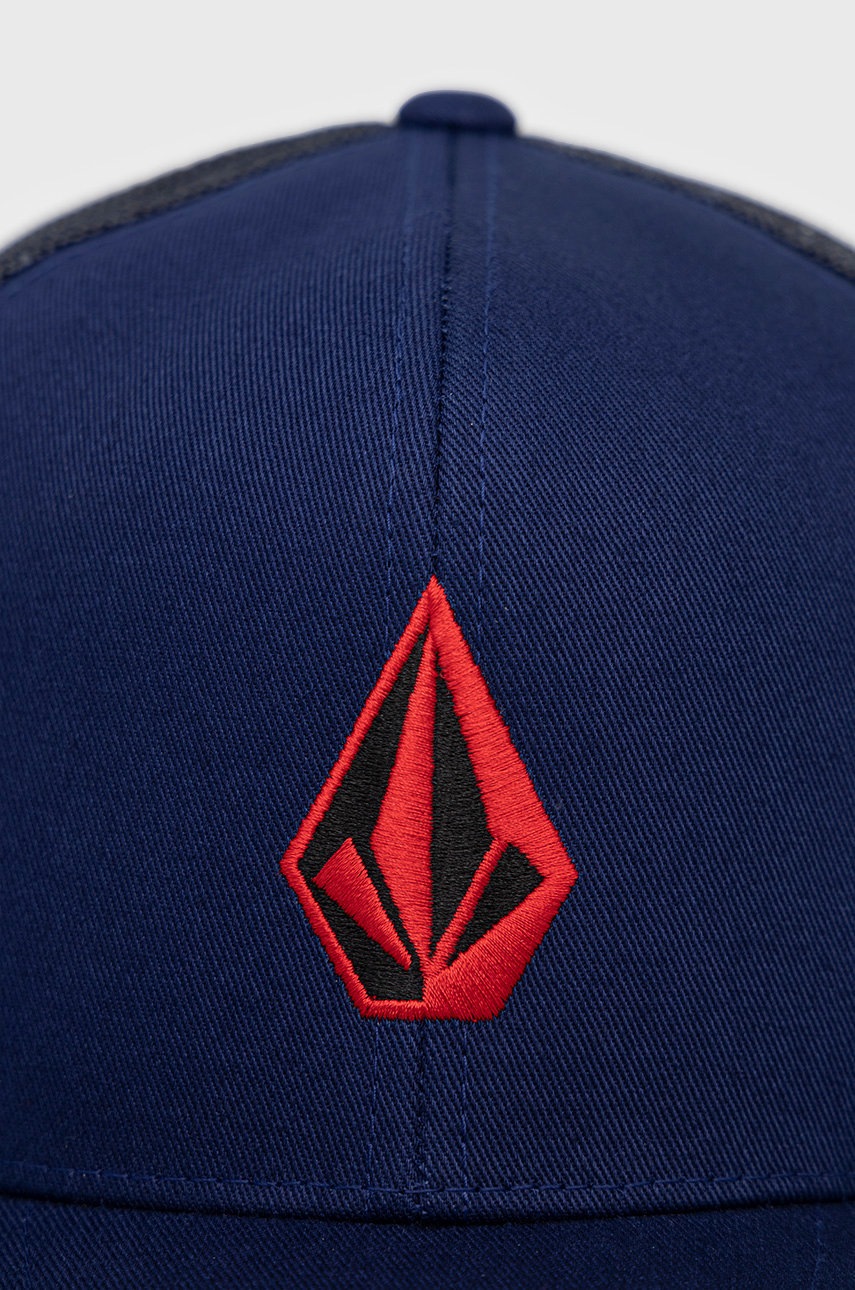 

Кепка Volcom колір синій з аплікацією