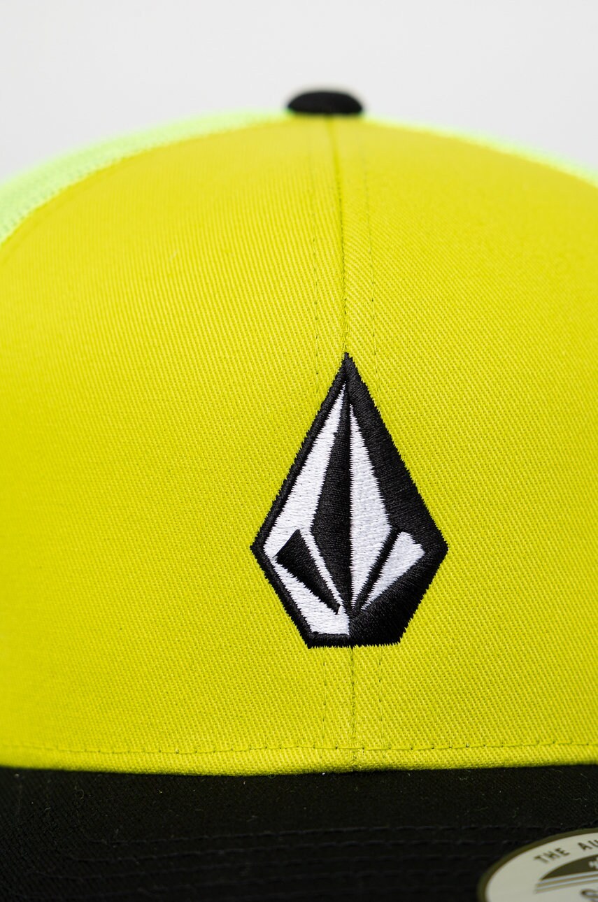 

Кепка Volcom колір зелений з аплікацією