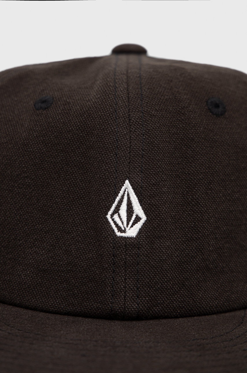 

Хлопковая кепка Volcom цвет чёрный однотонная