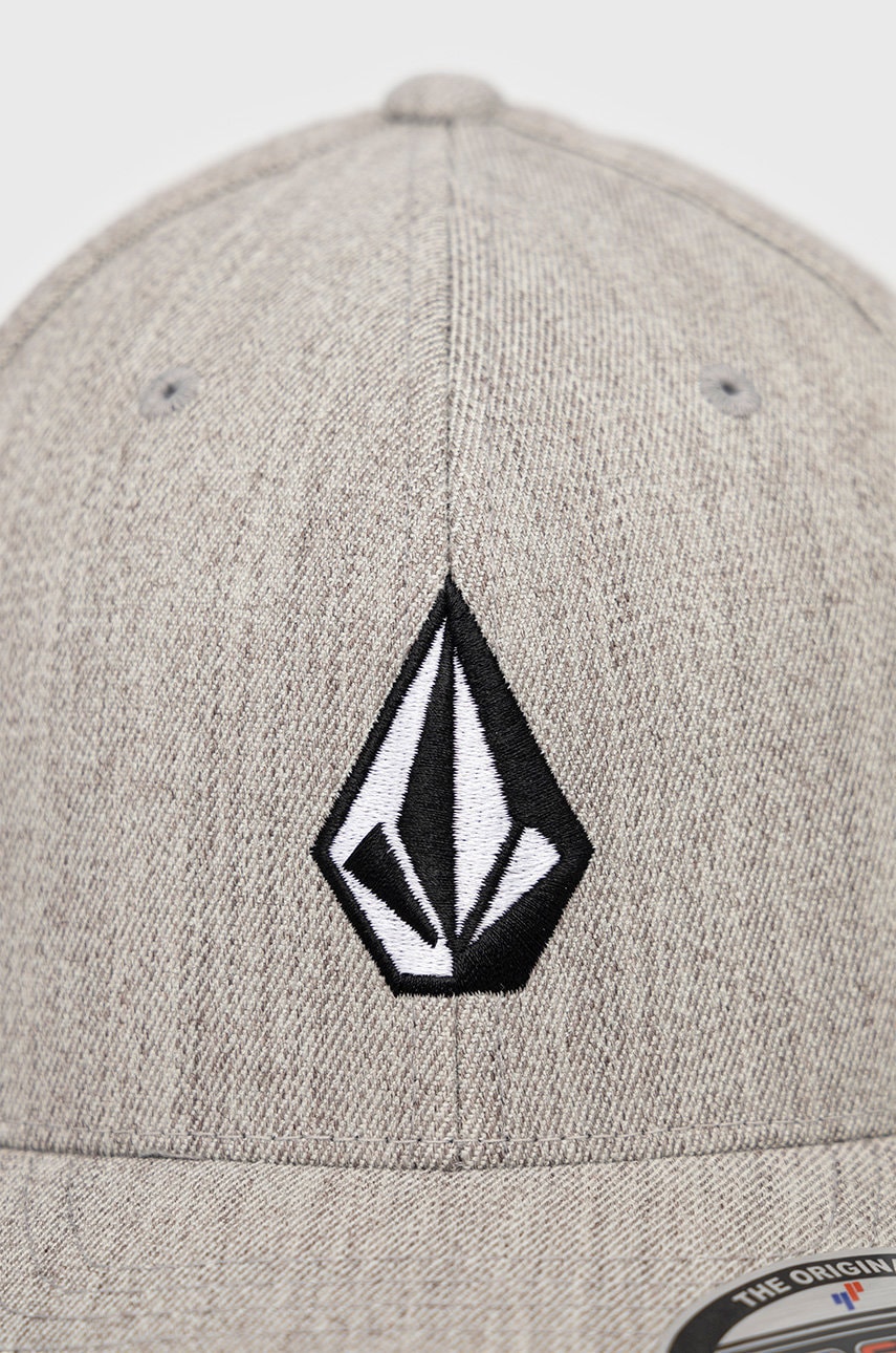 

Кепка з вовною Volcom колір сірий з аплікацією