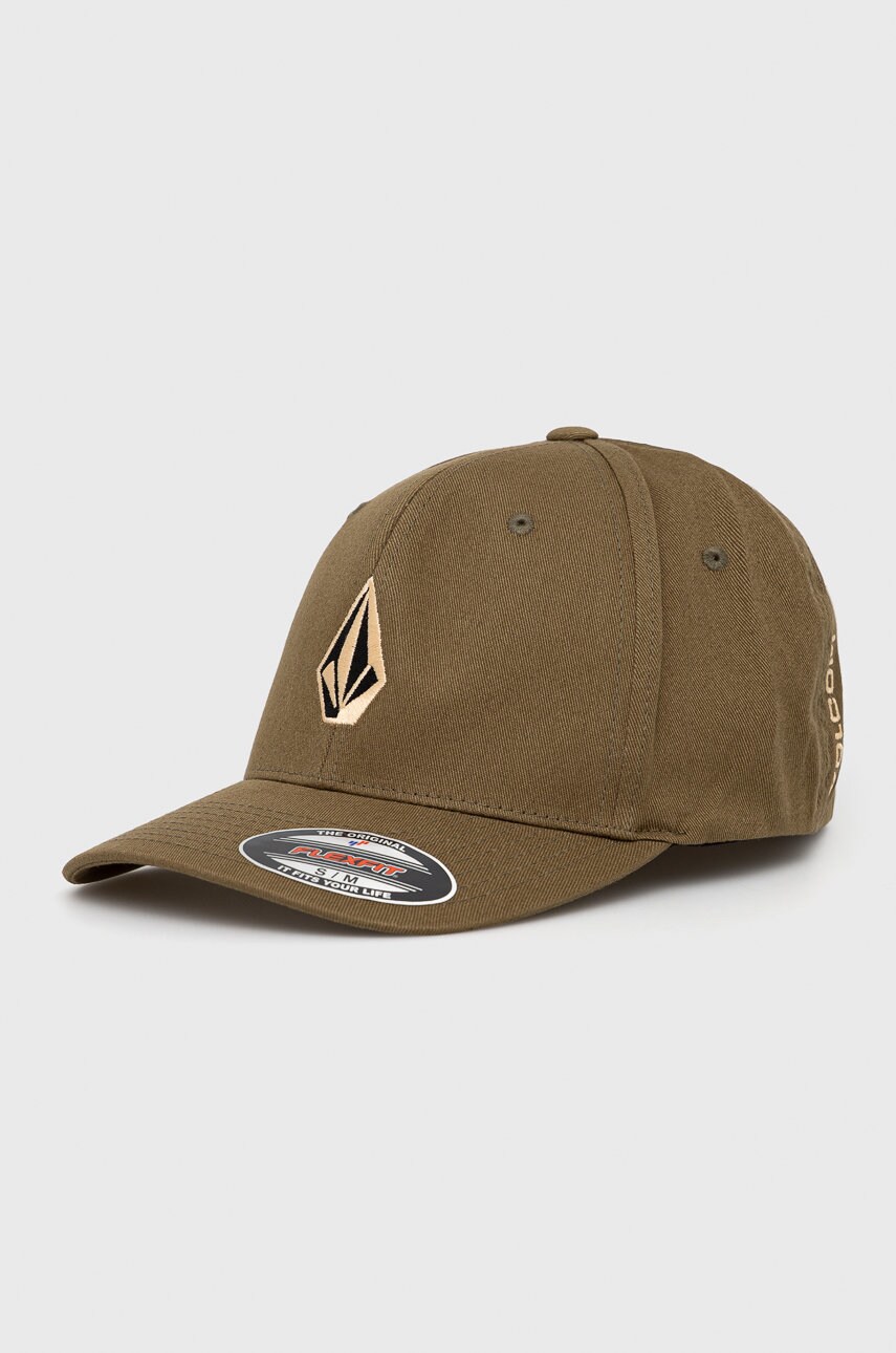 

Шапка Volcom в зелено с апликация, Зелен