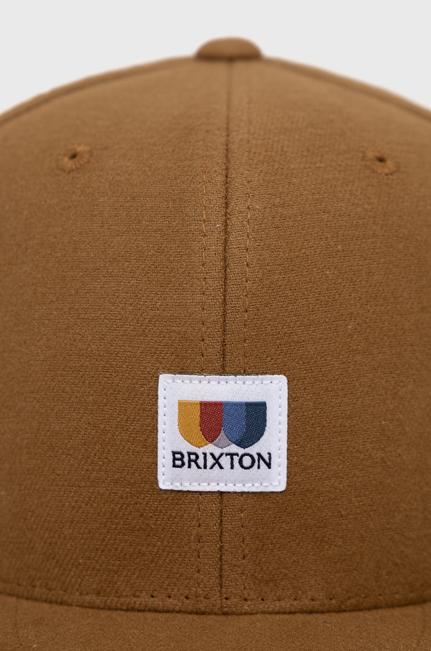 

Кепка Brixton колір коричневий однотонна
