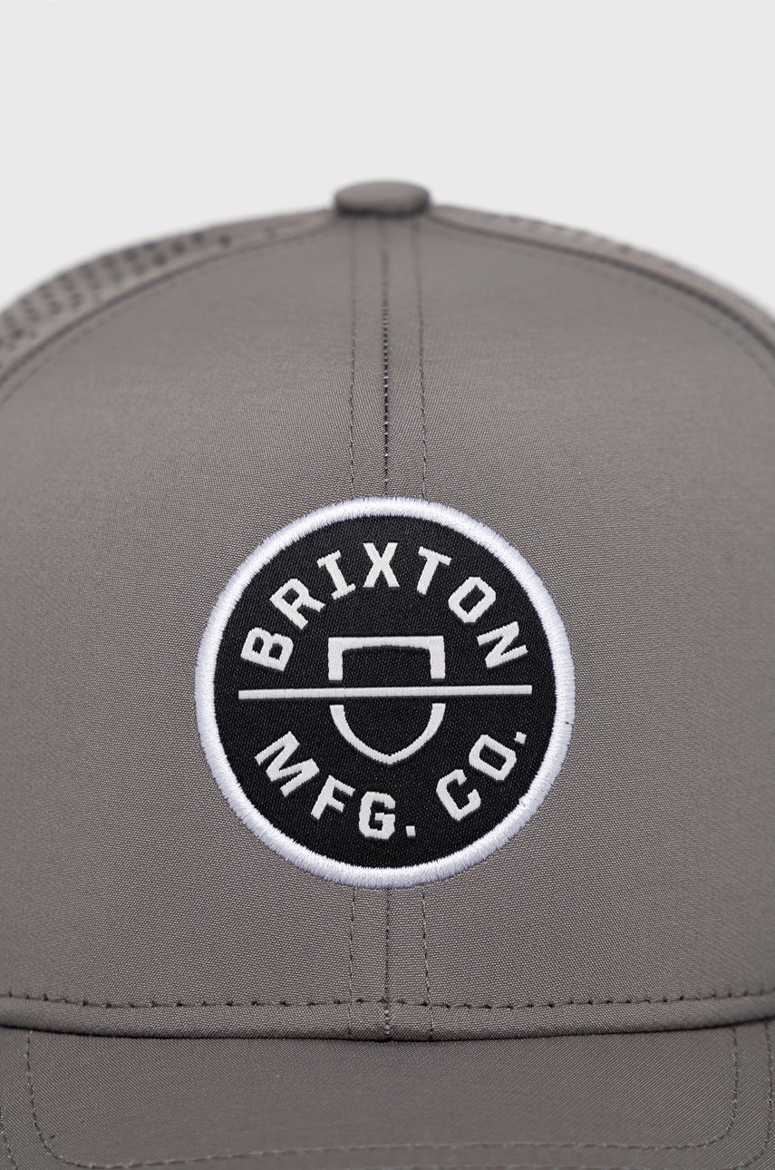 

Кепка Brixton цвет серый однотонная