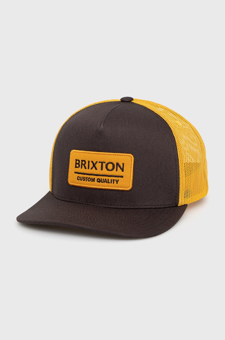 

Шапка Brixton в кафяво с апликация, Кафяв