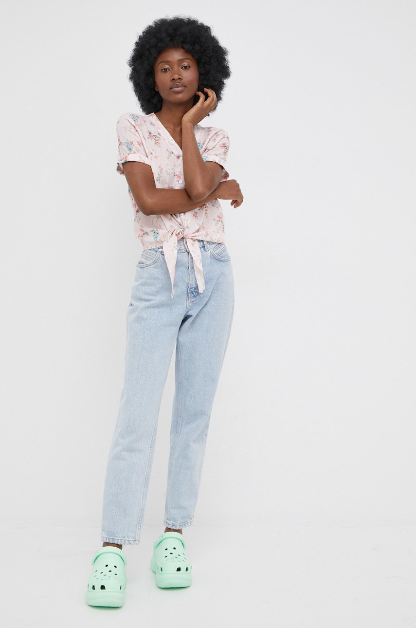 

Сорочка Cross Jeans жіноча колір рожевий regular