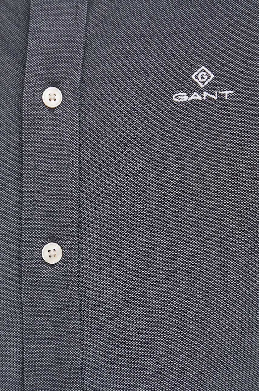 

Сорочка Gant чоловіча колір сірий regular комір button-down
