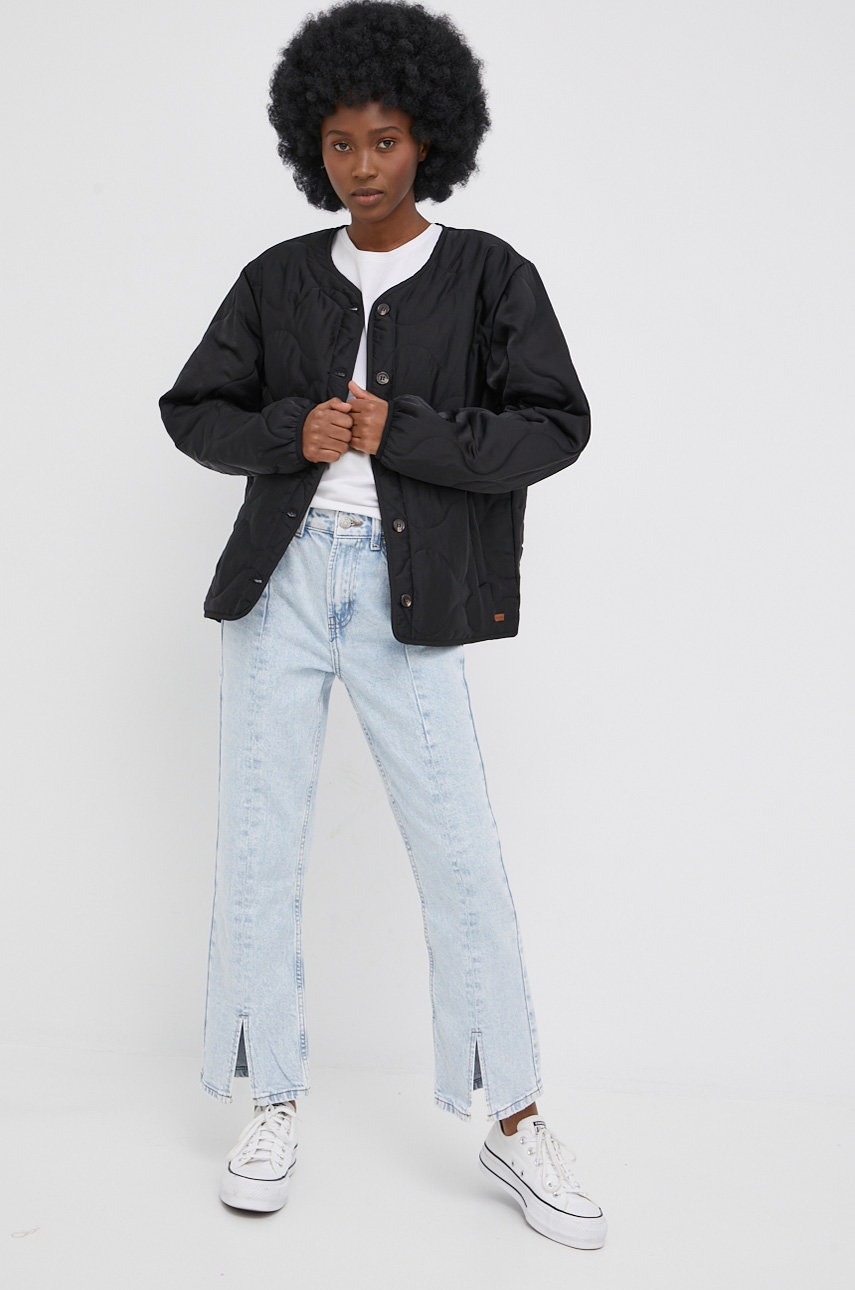 

Куртка Brixton жіноча колір чорний перехідна oversize