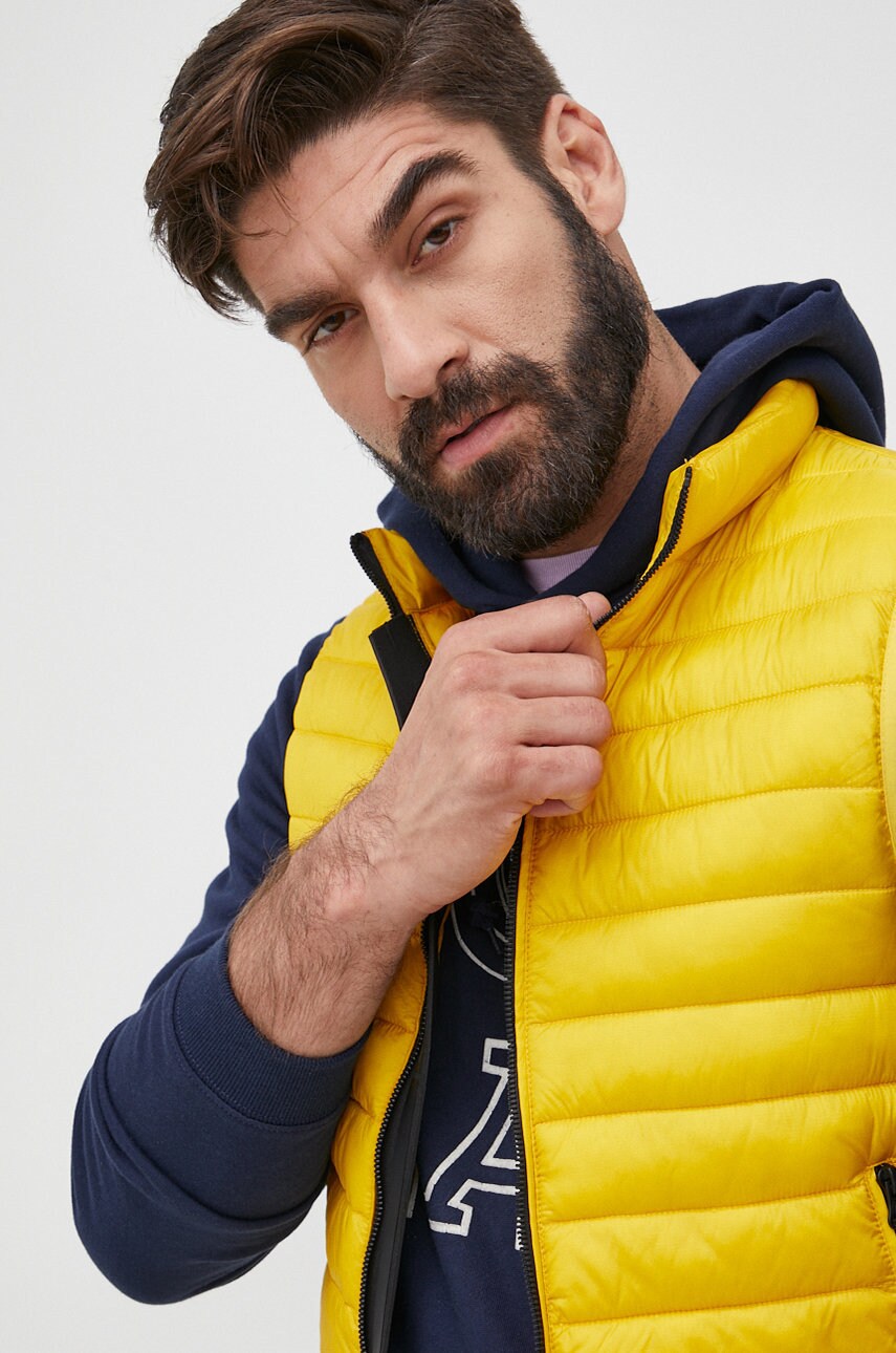 Bomboogie vesta barbati, culoarea galben, de tranzitie