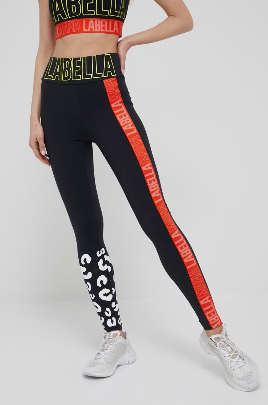 Labellamafia leggins de antrenament femei, culoarea negru, modelator