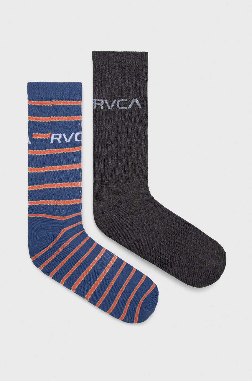 

Чорапи RVCA (2-pack) в сиво, Сив
