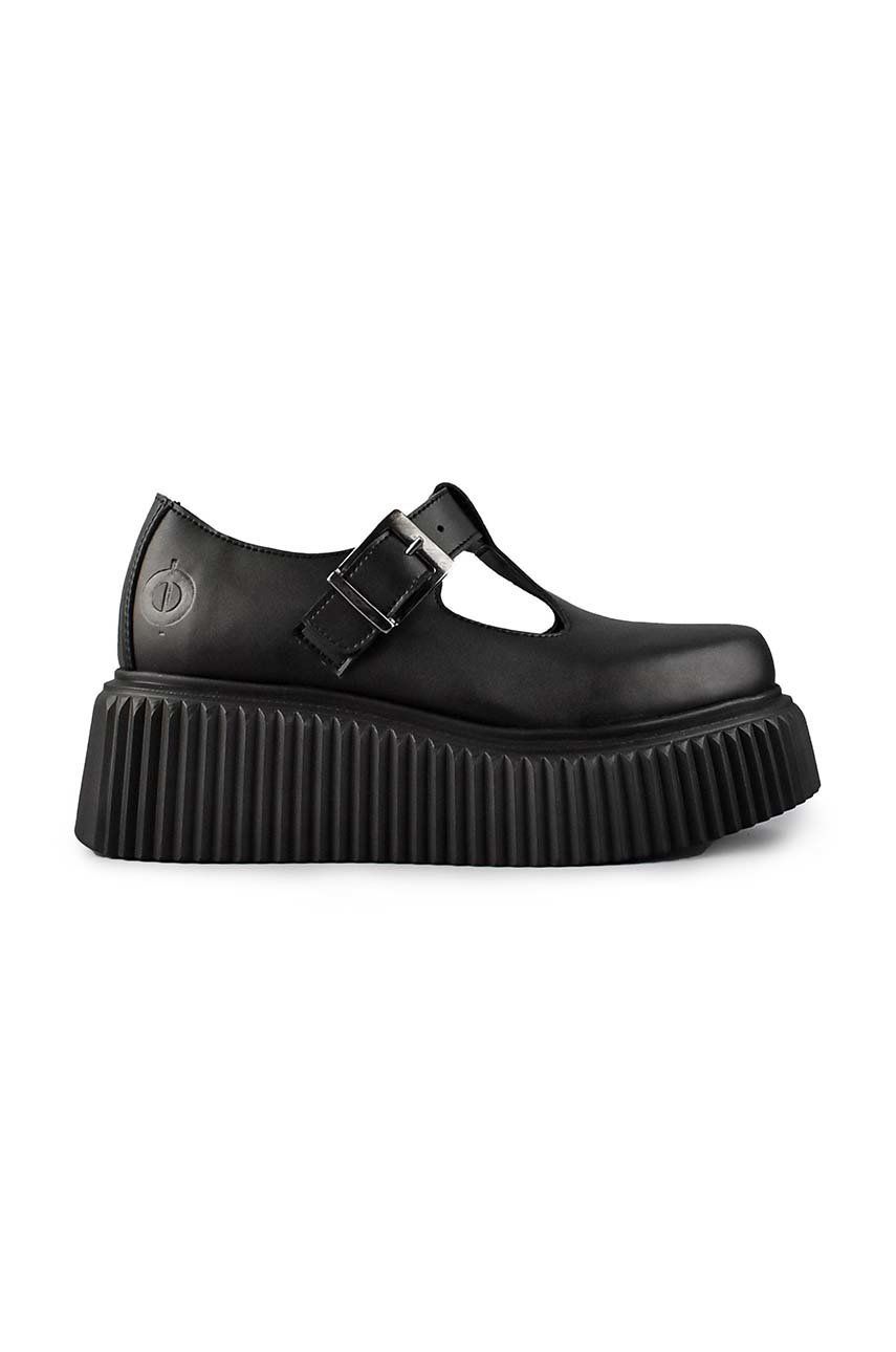 Altercore pantof femei, culoarea negru, cu platforma Altercore