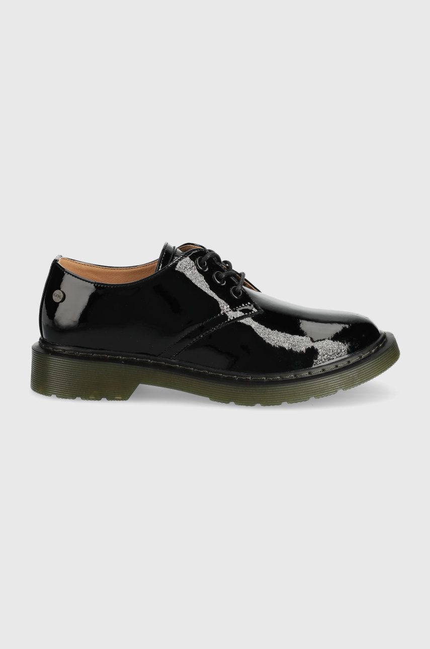 GOE pantof femei, culoarea negru, cu toc plat imagine reduceri black friday 2021 answear.ro