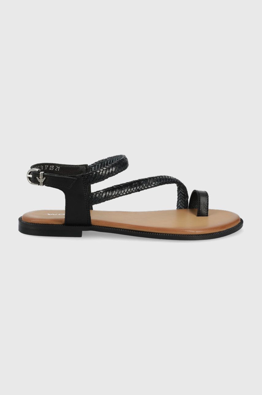 Wojas sandale de piele femei, culoarea negru Answear 2023-06-07