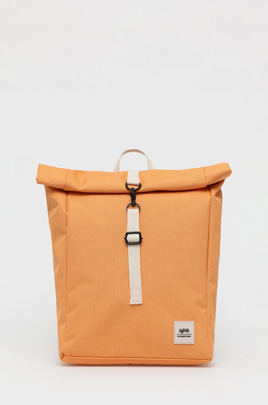 

Раница Lefrik в оранжево голям размер с изчистен дизайн, Оранжев