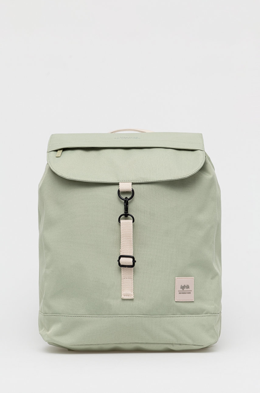 Lefrik rucsac culoarea verde, mare, neted