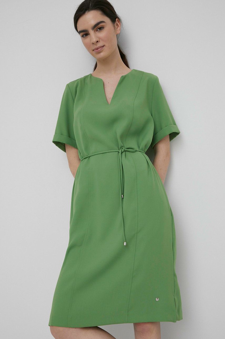 Mos Mosh rochie culoarea verde, mini, drept