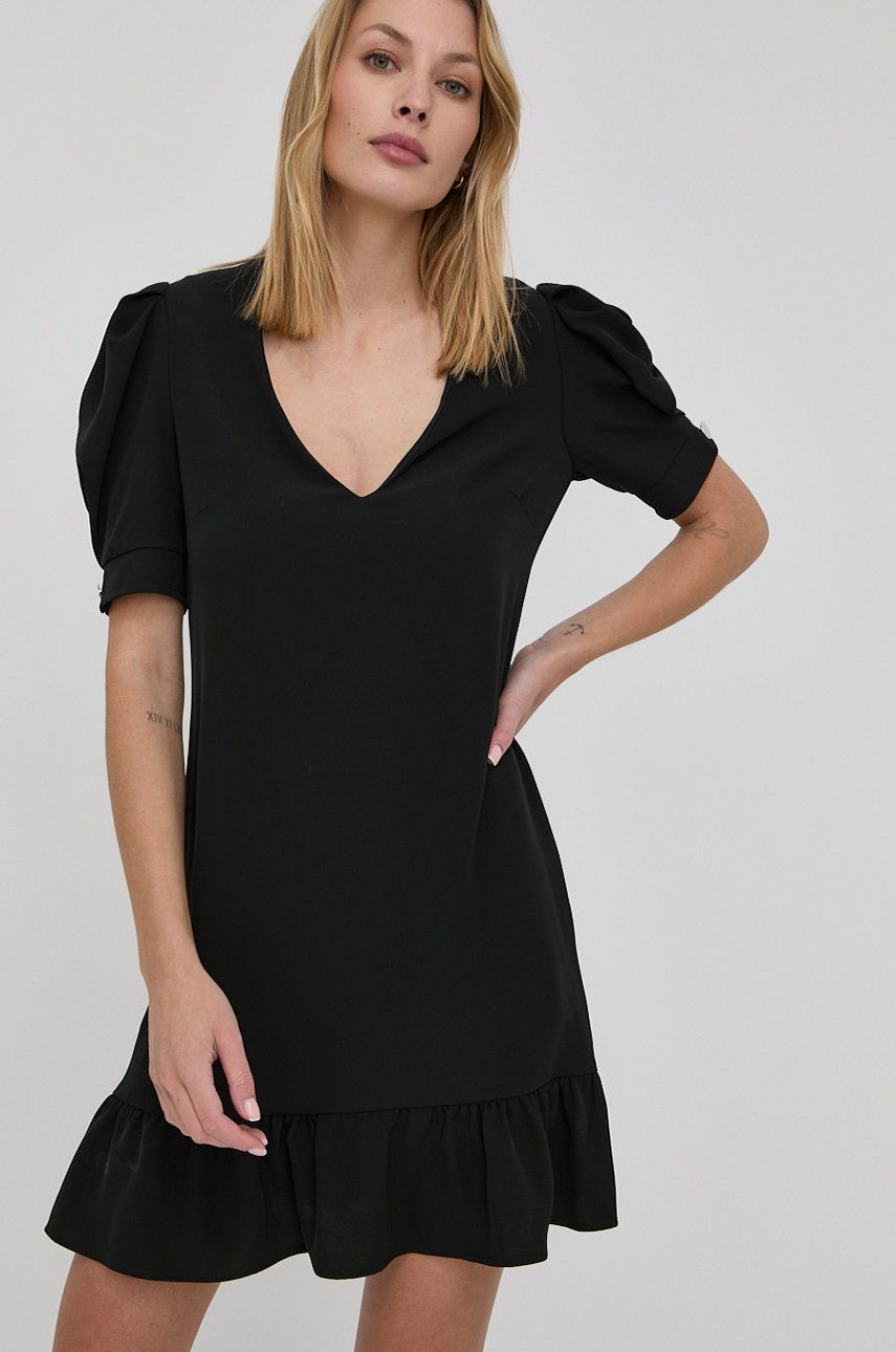 Silvian Heach rochie culoarea negru, midi, drept