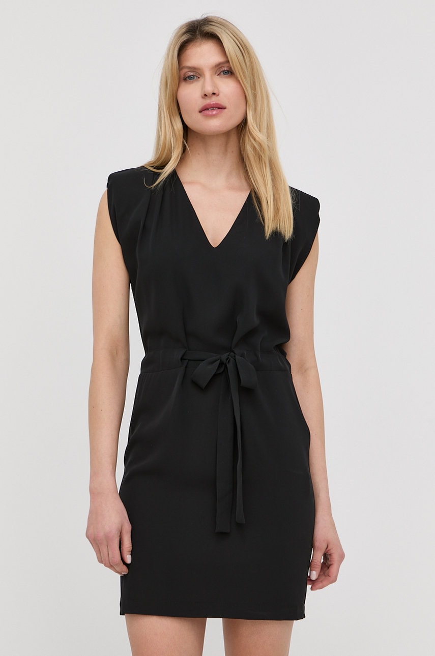 Silvian heach rochie culoarea negru, mini, evazati