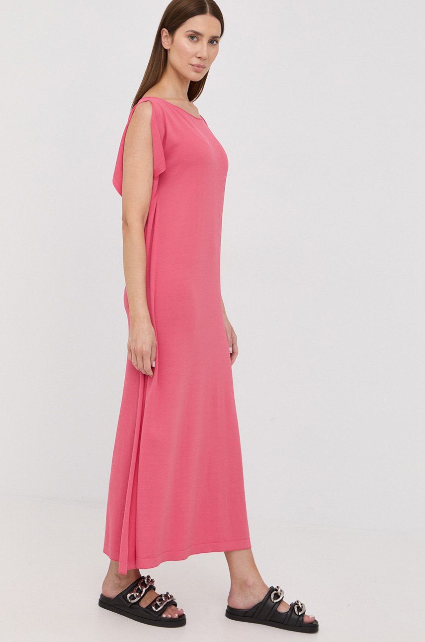 Liviana Conti rochie culoarea roz, maxi, oversize answear.ro imagine noua gjx.ro