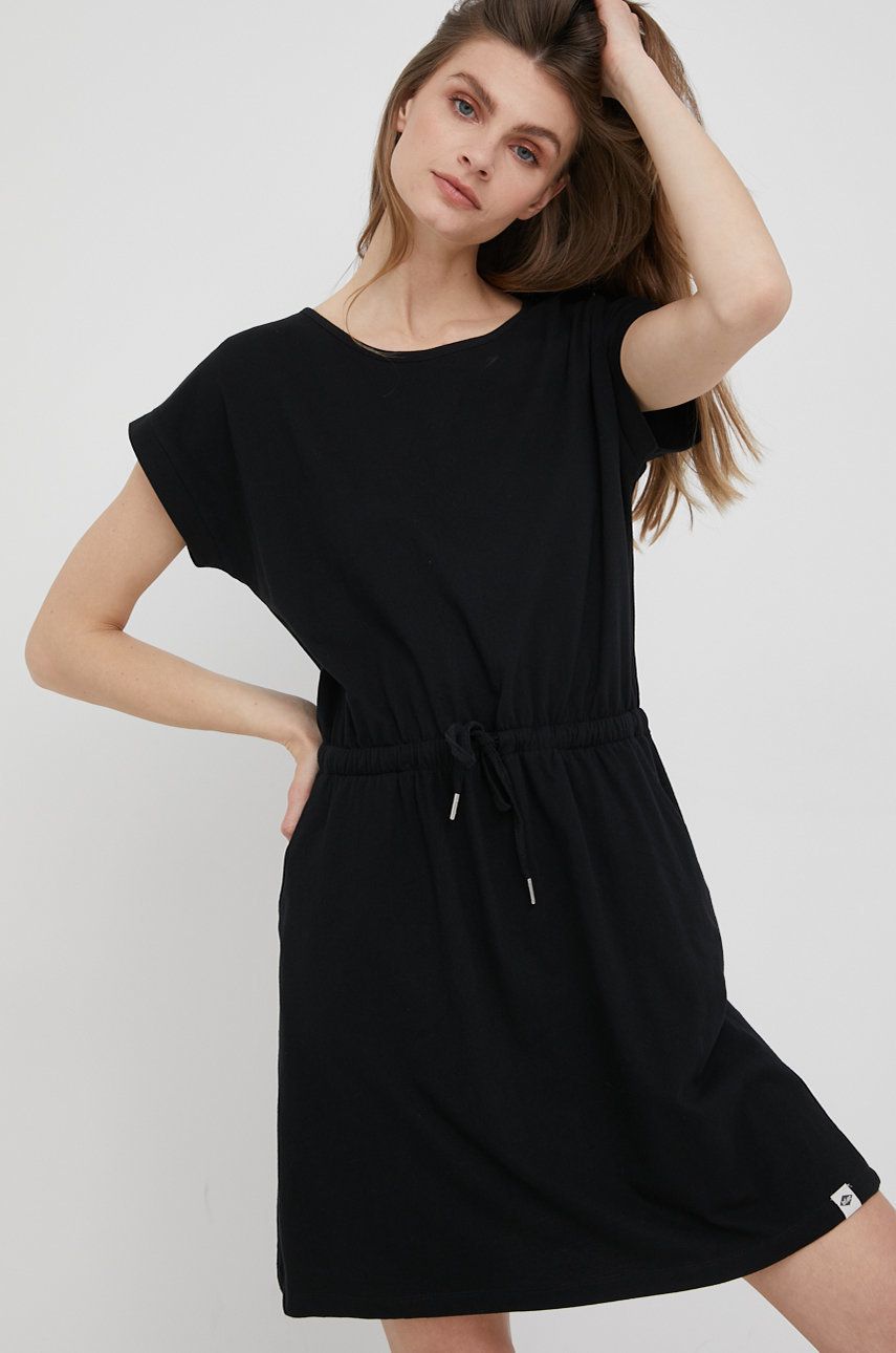 Lee Cooper sukienka bawełniana kolor czarny mini oversize