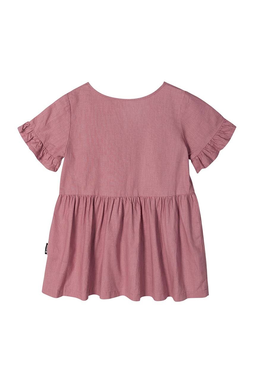 

Дитяча бавовняна сукня Reima Mekkonen колір рожевий mini oversize